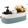 Multi-functional Woven Storage Basket with Double Handles - Perfect for Desktop Organization and Bathroom Essentials