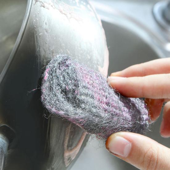 10/20/50 шт. мыльных дисков из стальной ваты, простых в использовании, многофункциональных, для чистки посуды после выпекания, восстановления