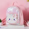 Girls' Cute Cartoon Kitten Sequin Backpack - Perfect for Travel and Outings