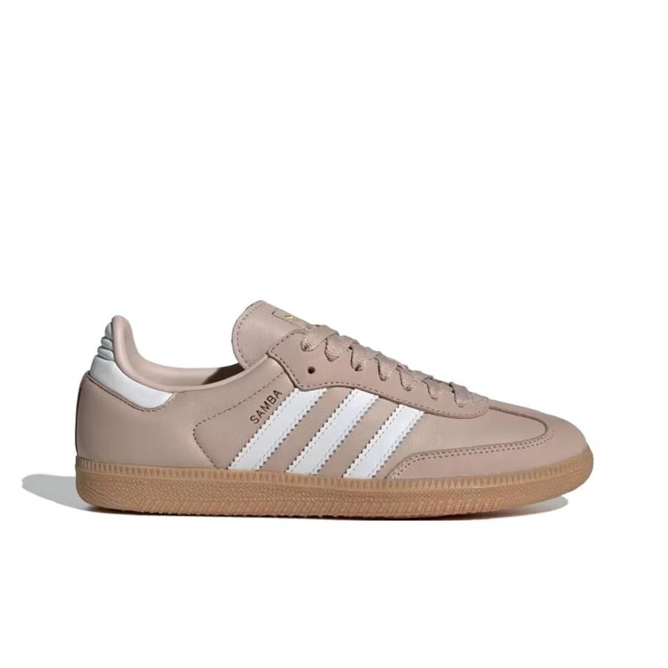 adidas Samba OG Wonder Taupe женские кроссовки Tan обувь-белое золото-металлик IE6523