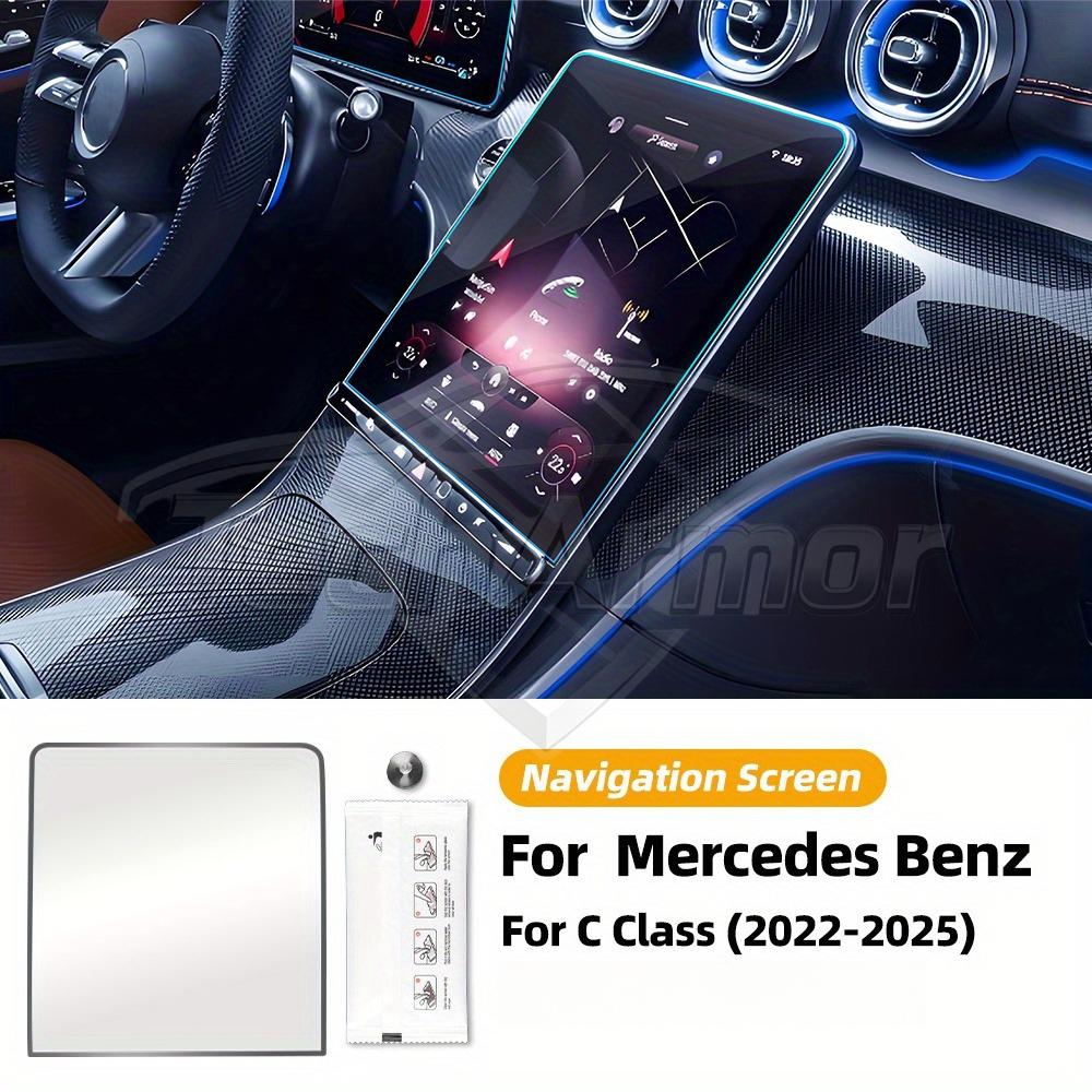 Car Tempered Glass Protective Film For Mercedes-Benz C-Class Auto GPS Navigation Dashboard Screen Protector Interior Accessories