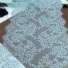 ( 2 цвета ) Французское Шантильи Кружево, 3м x 31.5см, Неэластичная Ткань с Вышивкой Ресничками на Корде для Нижнего Белья, Платья, Одежды, Шитья и Рукоделия