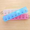 Hot Portable 7 Day Pill Box Weekly Tablet Holder Storage Container Case Travel Medicine Splitters 3 Colors Pill Case Organizer