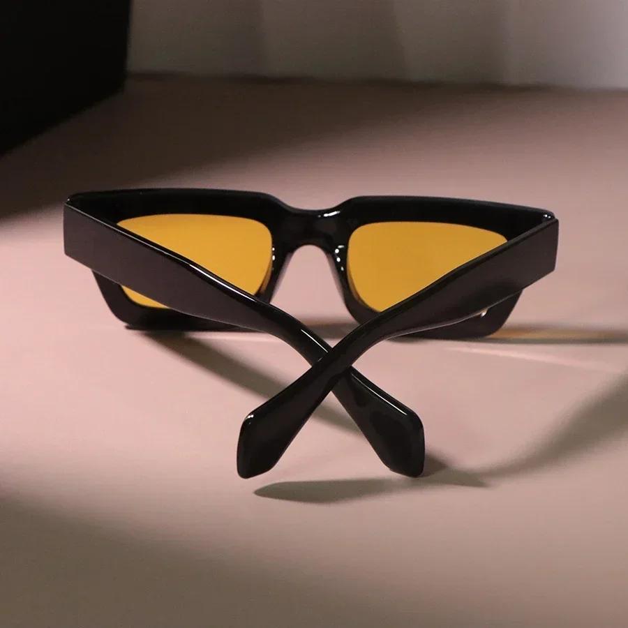 Квадратные Солнцезащитные Очки Женские Мужские Классические Винтажные Модные Очки для Личности Стильные Повседневные Минималистичные