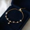 Zircon Flower Bracelet Light Luxury High Sense 2025 New Temperament Bracelet Women's Fashion Versatile Jewelry