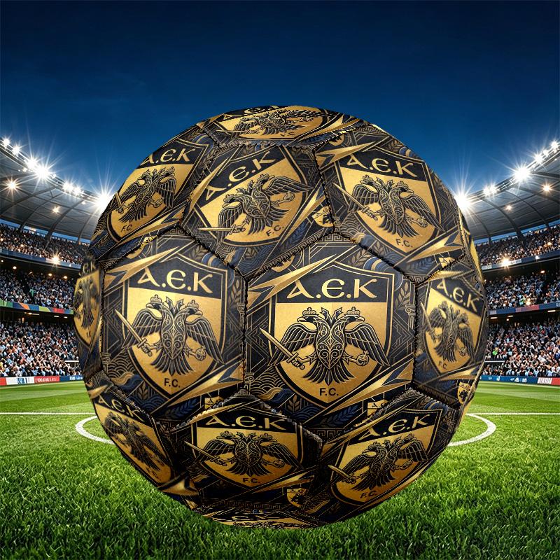 AEK Афины ФК Мяч для футбола, размер 5, из износостойкого ПУ, для тренировок и ежедневной практики, подарок на день рождения для футбольных болельщиков