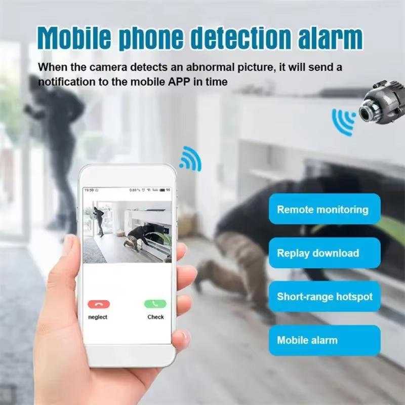 Mini WiFi Camera 1080P HD Indoor Safety Security Monitor,Motion Detection Wireless Night Vision IP Surveillance Camera