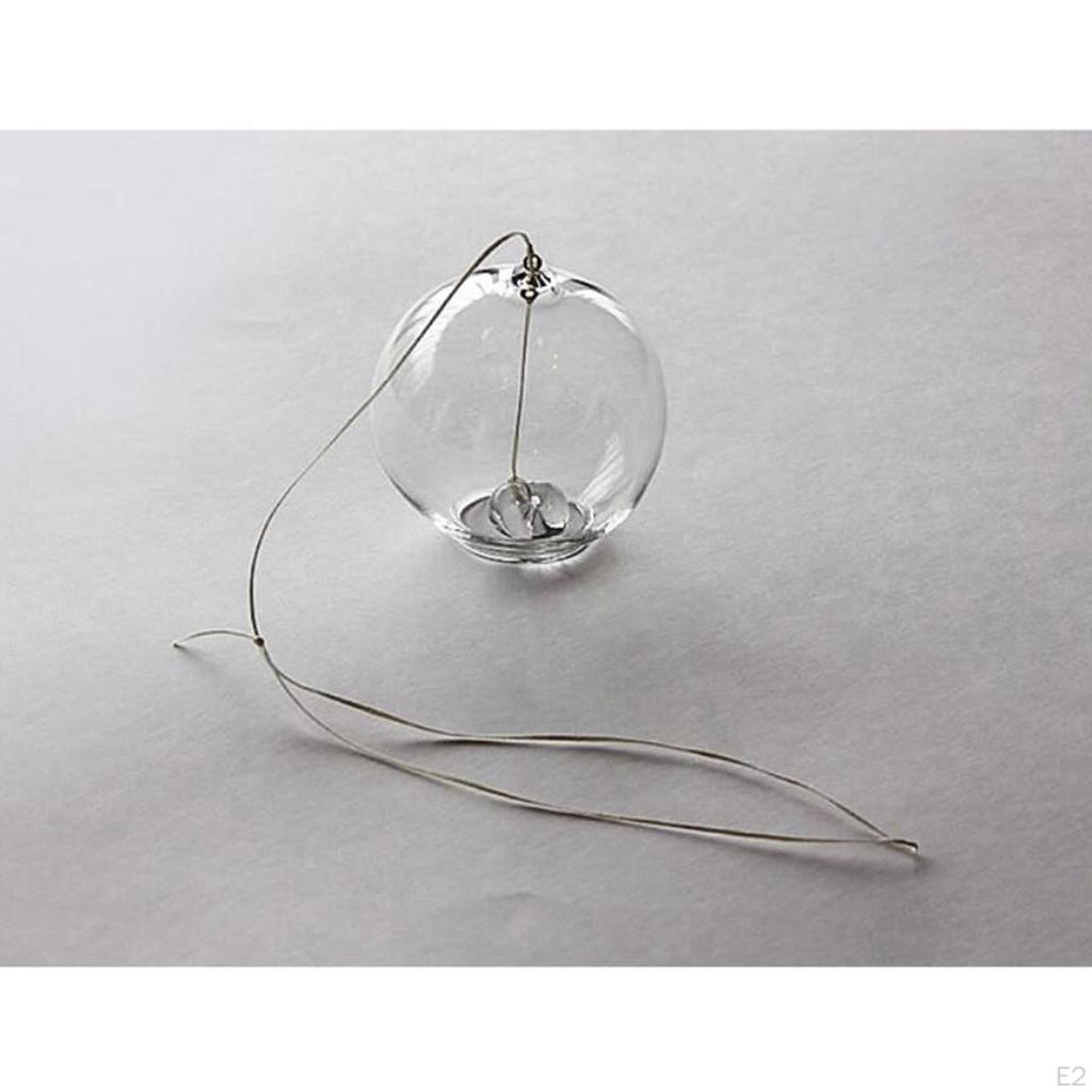 Japanese Wind Chimes Modern Samll Bells Handmade Fully Transparent Glass Style Pendant