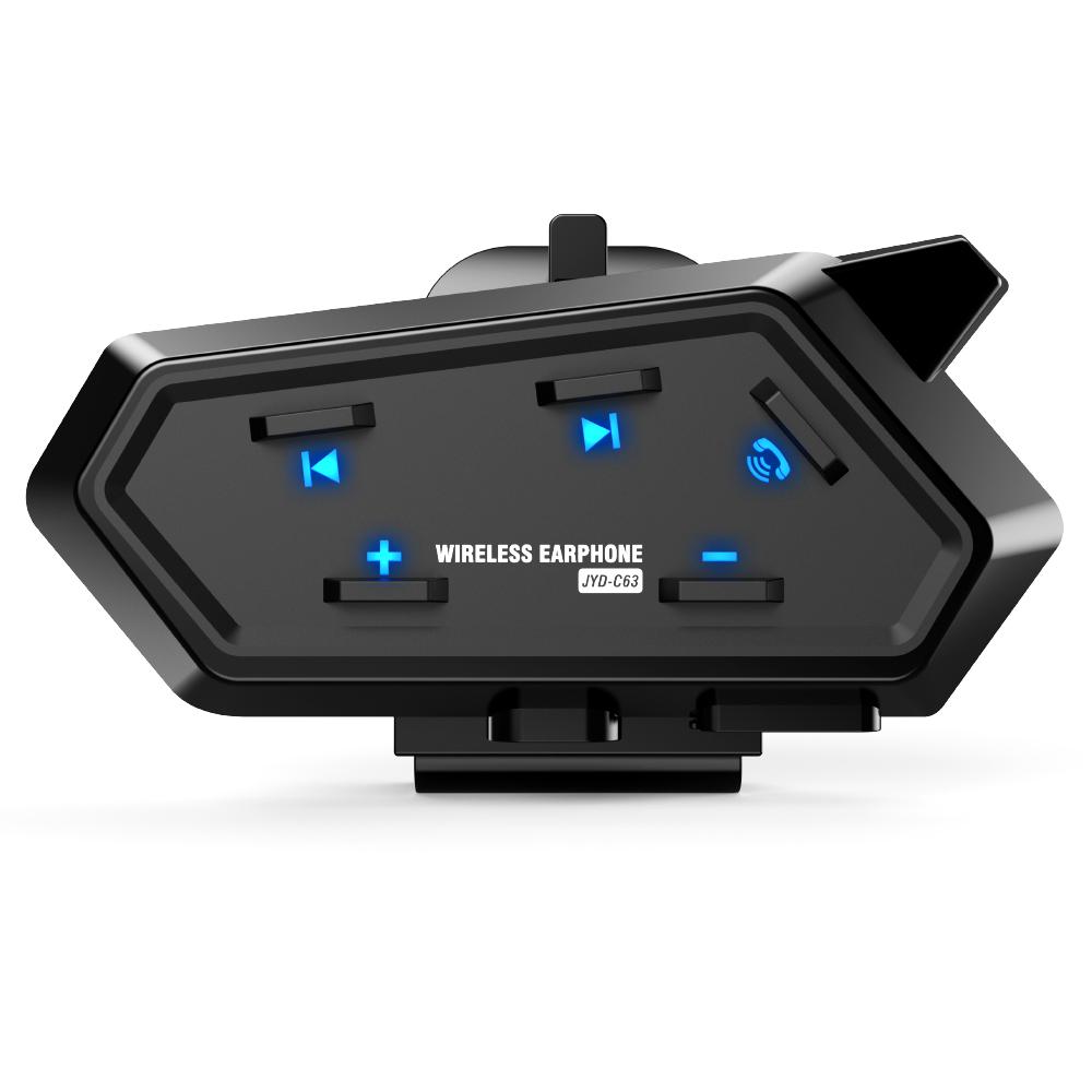 Беспроводная мотошлемная гарнитура C63 Bluetooth 5.4 Водонепроницаемые наушники Громкая связь Водонепроницаемые наушники с шумоподавлением