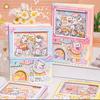 Color Inner Page Cartoon Notebook Gashapon Mahines Square Writing Pad Small Notepad  Diary