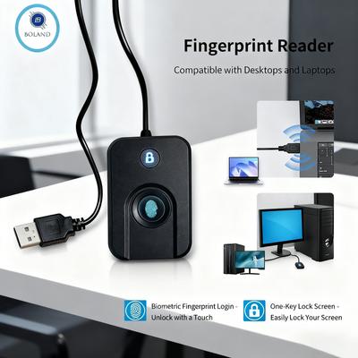 USB Считыватель Биометрический Сканер Отпечатков Пальцев Модуль Устройства для Входа в Систему Блокировки Экрана для Windows 10 11 Hello и Безопасный Ключ