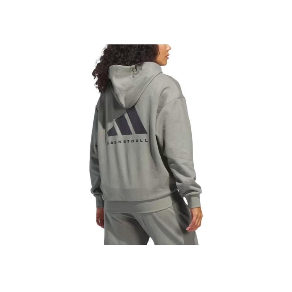 Adidas Коллекция 2024 года Глава 01 Баскетбольная толстовка с капюшоном Пуловер Толстовка унисекс Топы Sesame IN7707