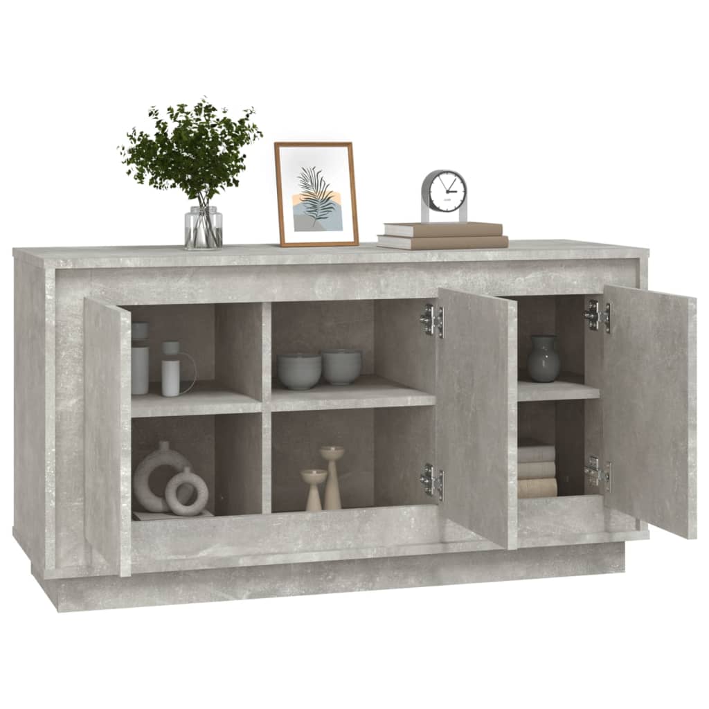 Sideboard Concrete Grey 102 x 35 x 55 cm Particleboard