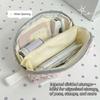 Polka Dot Print Pencil Case Shell Shape Pen Bag INS Stationery Storage Bag  Home Travel