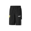 Ferrari Racing Series Solid Color Logo Lace-Up Straight Leg Shorts Men Shorts Black 535127-01