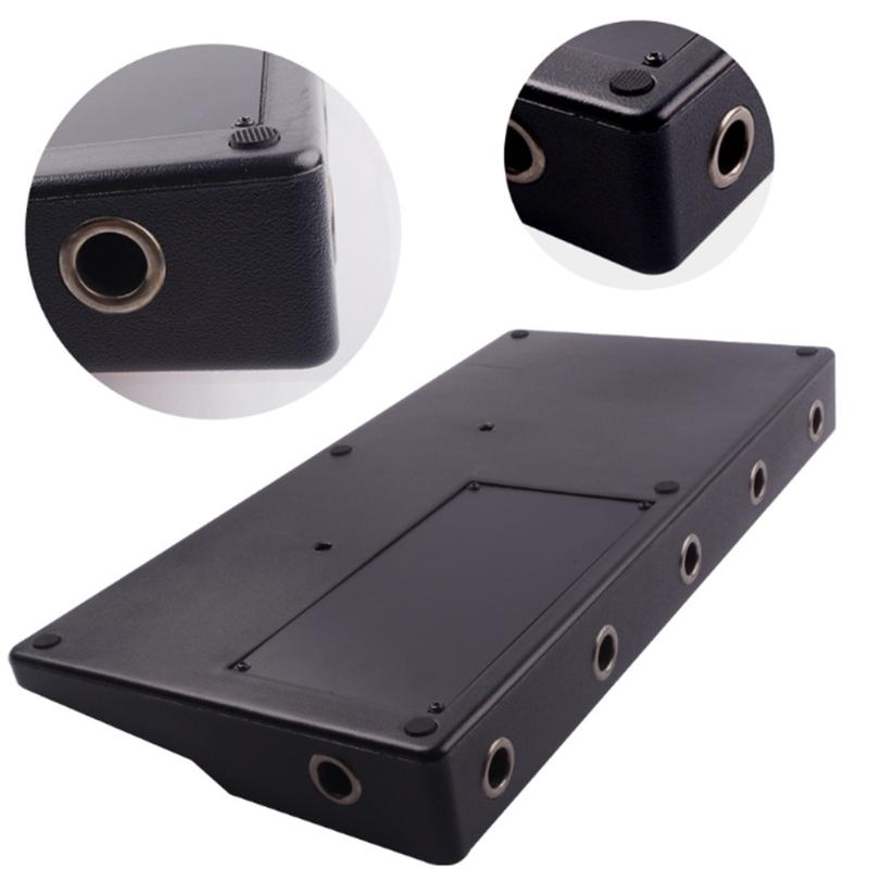 Guitar Pedal Panel with Sticking Tape Guitar Pedal Accessories Sturdy Guitar Pedalboard Case Guitar Effects Pedal Board
