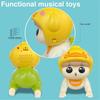 With Sound Learning Crawling Doll Big Eyes Electric Walking Duck  Baby