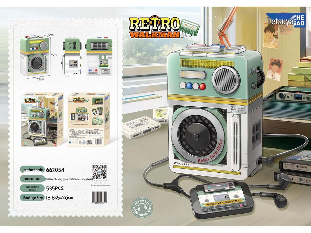 Mini Retro Radio & Fridge Washing Machine Building Blocks Toys - Compatible with Lego, Great Gift for Girls