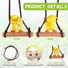 Yousheng Swing Duck Pendant Car Rearview Mirror Ornament Cute Animated Car Interior Decor Plastic Bag Charm Keychain
