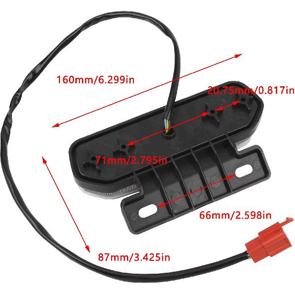 Motorcycle Rear Light,12V Brake Light For ATV Tail Light Motorbike Stop Turn Single Direction Indicator Blinker Accessory