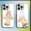 Милая Девочка Синий A-Archive Чехол для Телефона Для iPhone 16,15,14,13,12,11,Mini,Pro,E,MAX Белый Конфетный Матовый Ударопрочный Чехол