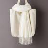 Winter Women Scarf Thin Shawls Wraps Lady Long Solid Hijab Stoles Cashmere Pashmina Foulard Tassel Autumn Head Scarves EMA