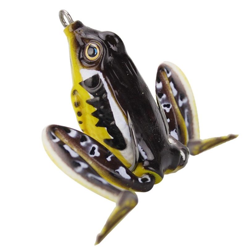 Frogs Crankbait Lures 5cm Topwater Frogs Lures Artificial Fishing Lures with Hook Swimbait for Trout Soft Frogs Baits