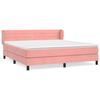 3127564 vidaXL Lit à sommier tapissier avec matelas Rose 160x200 cm Velours
