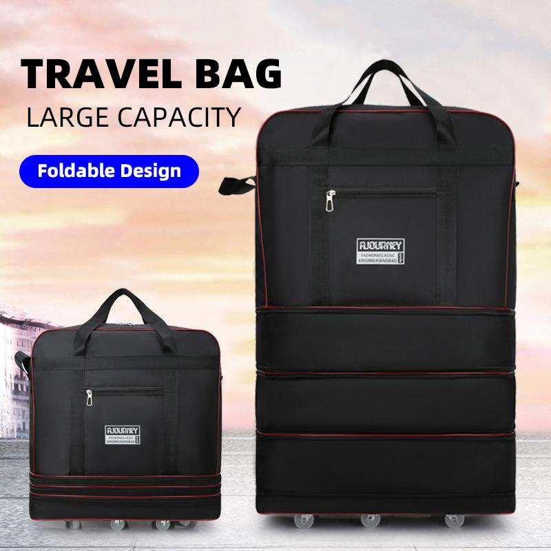Дорожная сумка, сумка на колесиках, складной чемодан для багажа, многослойная сумка для хранения, дорожная сумка из ткани Оксфорд для переезда