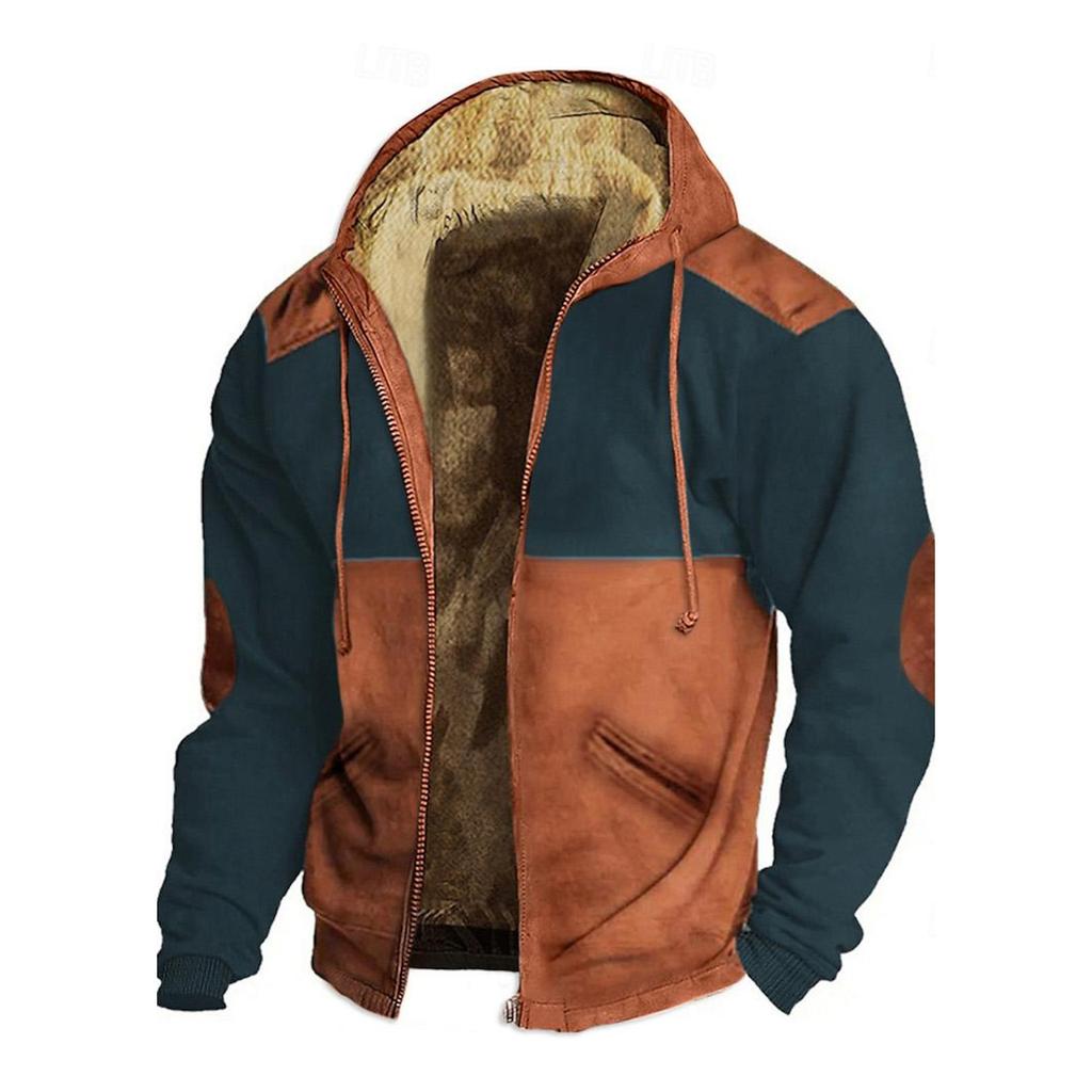 Мужская зимняя куртка с принтом, мужская повседневная куртка с капюшоном на молнии