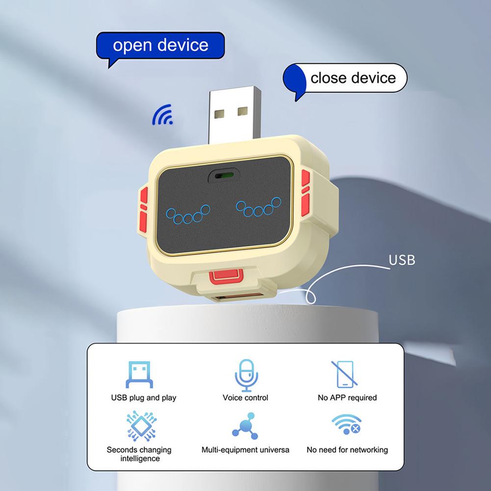 Умная USB-розетка с голосовым управлением, Лампа, Защита от перенапряжения, Выключатель, Док-станция - Розетка с голосовым управлением на английском языке