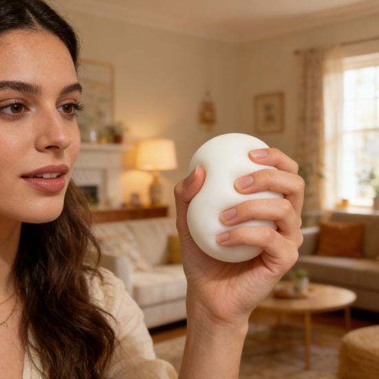 Tangyuan Squeeze Ball Soft Rubber Cute Glutinous Rice Ball Stress Relief Toy Slow Rising Squeeze Toy for Kids Office Workers Anxiety Relief