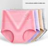 Women's Plus Size High-Waisted Tummy Control Cotton Panties with Hip Lift, Wide Waistband, and Antibacterial Gusset - Comfortable & Breathable.
