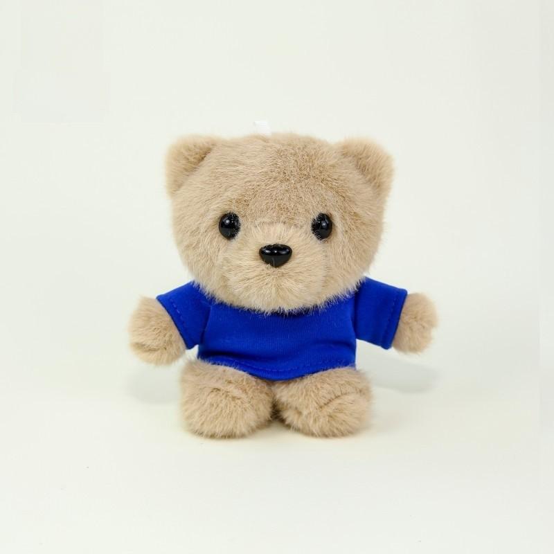 Teddy Bear Plush Toy Keychain With Printing For Gift And Decoration