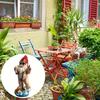 White beard swimming old man sculpture ornament outdoor courtyard garden fun gnome decorative resin crafts
