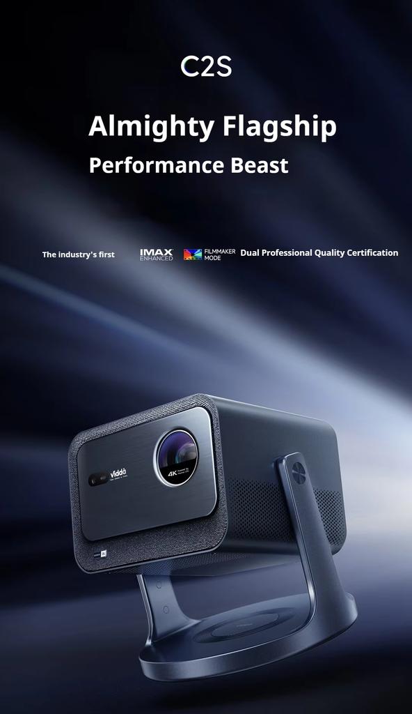 Hisense Vidda C2S 4K UHD тройной лазерный проектор RGB для домашнего кинотеатра 3840x2160 Видео 3D-проектор Hisense 4k проектор C2S