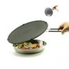 Stainless Steel & Silicone Anti-Oil Splash Frying & Steaming Cover