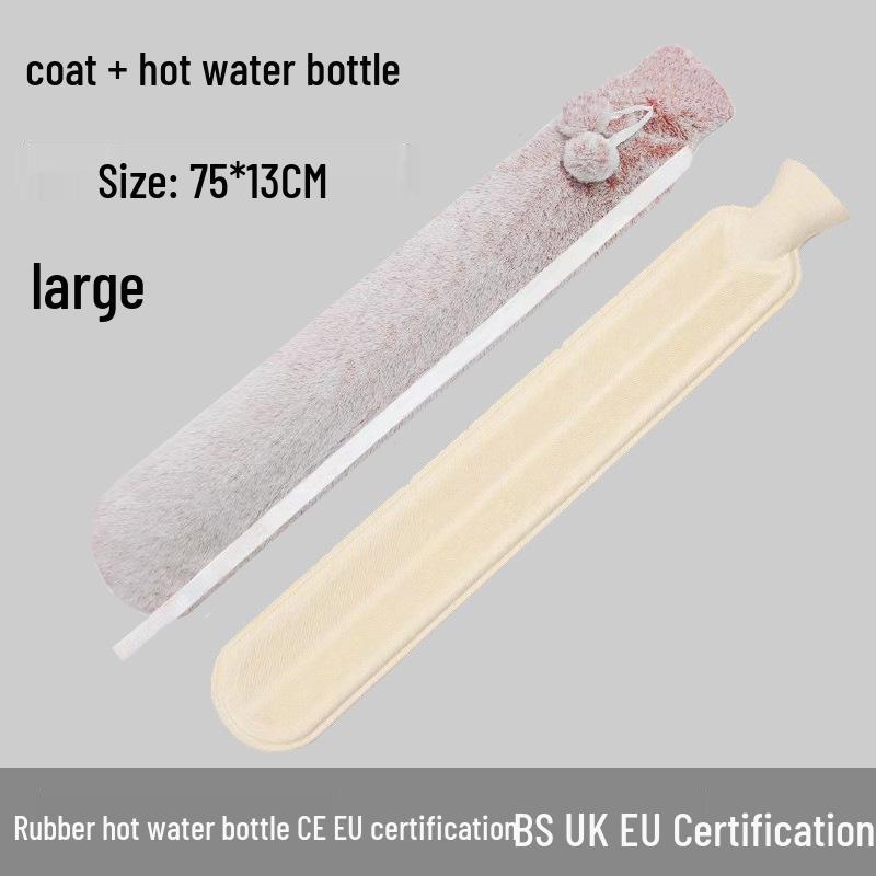 Explosion-Proof Hot Water Bottle: Rubber Design for Stomach and Feet, Long-Lasting Warmth