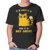 Unisex Crew Neck T-Shirt It Is Not Great Graphic Short Sleeve Casual Tee
