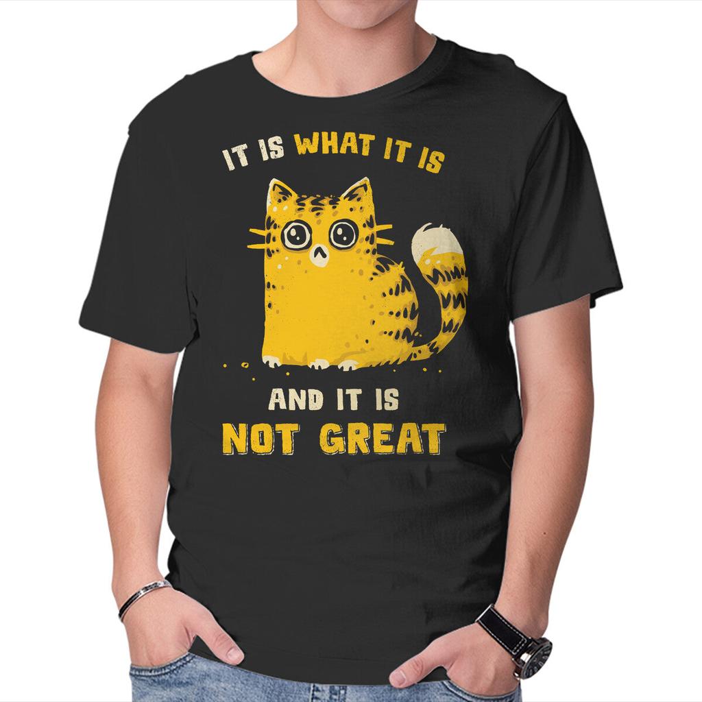 Unisex Crew Neck T-Shirt It Is Not Great Graphic Short Sleeve Casual Tee
