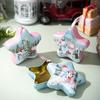 1/6Pcs Tinplate Box with Lanyard Easy To Hang Candy Biscuit Box Jewelry Storage Organizer Christmas Tree Decoration