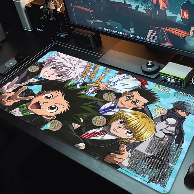 Hunter x Hunter Color Mouse Pad Large Gaming Table Cushion Non-slip Laptop Tablet Big Mousepad XXL Mat Mini PC Playmat With Lock edge