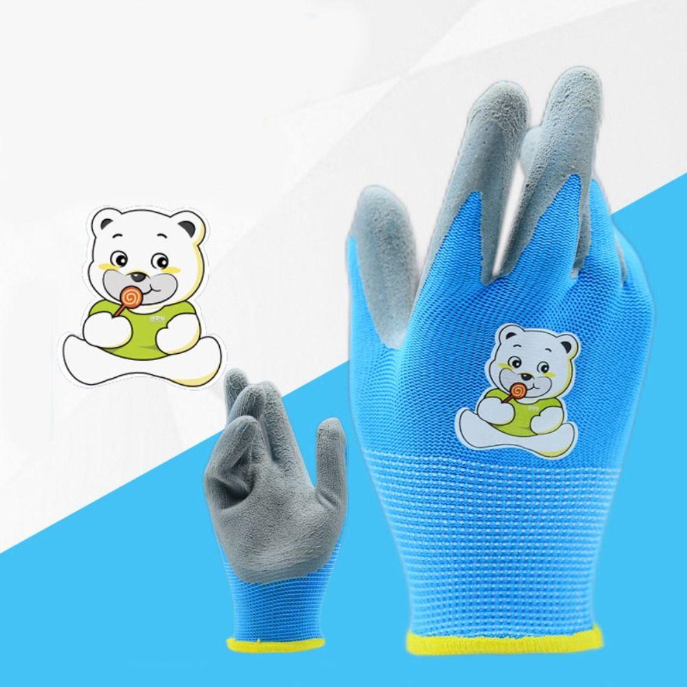 Durable Kids Gardening Glove Non-Slip Garden Glove Portable Work Gloves  Collect Seashells