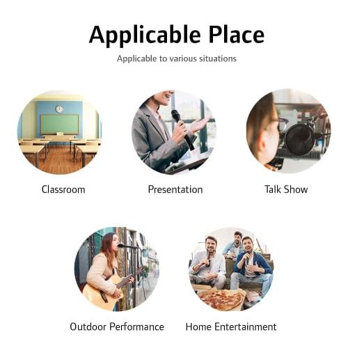 CAROL GS-67 Karaoke Microphone, XLR Dynamic Type, Super Cardioid, Feedback Suppression, for Singing, Parties, and PA Systems, with Switch and 4.5m Cab