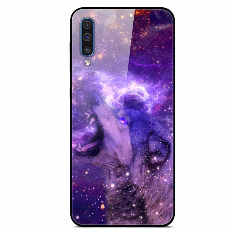 Для Samsung A70 A50 A50S A30S Чехлы A34 A14 A54 5G Модный Закаленное Стекло Жесткая Задняя Крышка Для Samsung Galaxy A7 A6 A8 2018 Coque