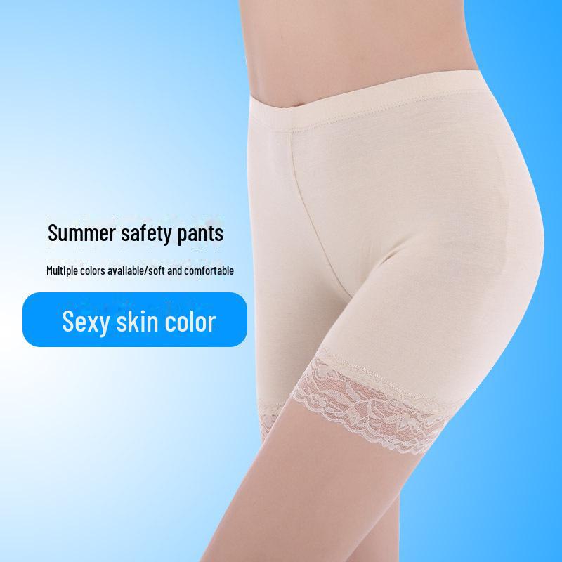 Langsha Seamless Anti-Exposure Lace Boxer Briefs