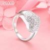 925 Sterling Silver Fashion Jewelry Wedding Heart AAA Zircon Ring
