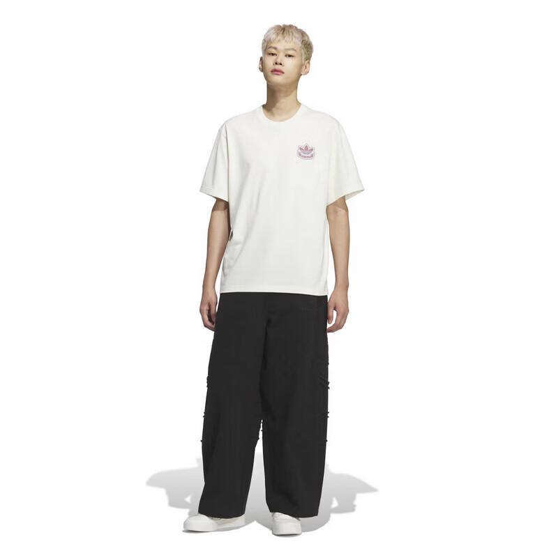 adidas Мужские свободные прямые тканые спортивные штаны KR2614