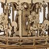 3D движущаяся деревянная головоломка со светодиодами и музыкальной шкатулкой с японскими инструкциями Tsukurundesu® (Пони-карусель)
