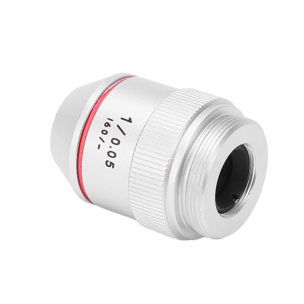Achromatic Microscope Objective RMS Threaded 1X 195 Achromatic Objective Lens for Biological Microscope